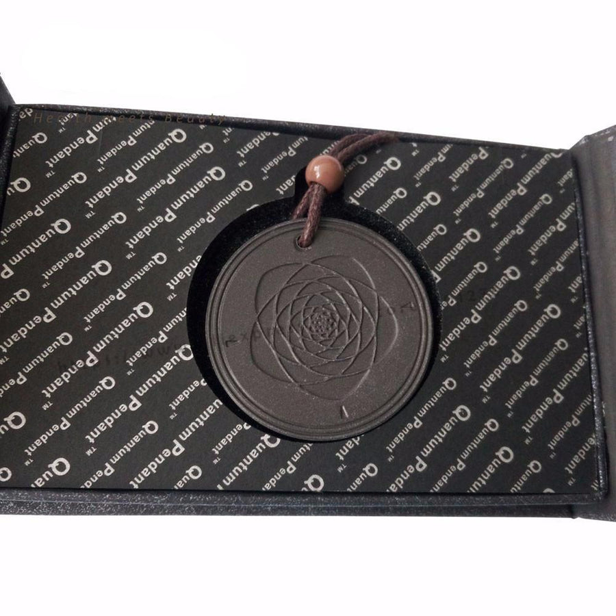 Flower Of Life Quantum Pendant with Scalar Ions Lava Stone - aleph-zero