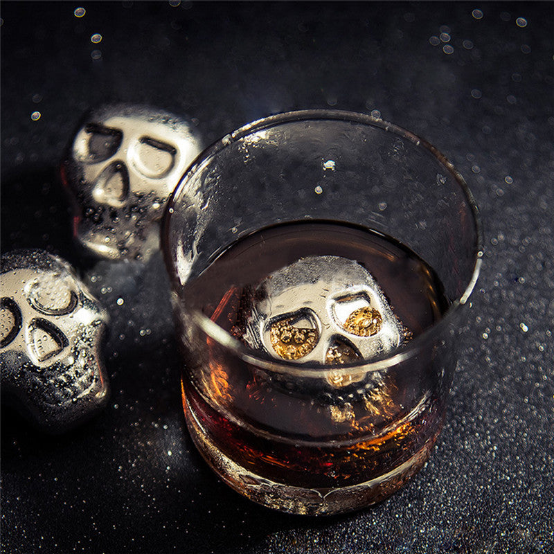 Skull 304 Stainless steel Ice Cubes - aleph-zero
