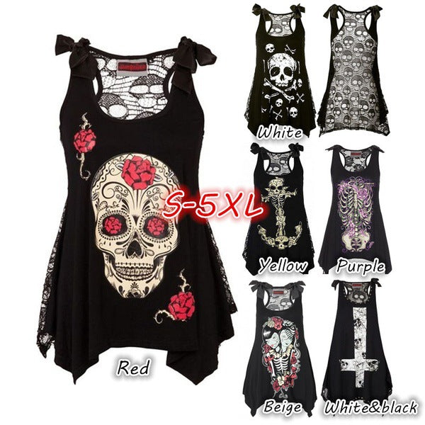 Skull Sexy Vest Dress - aleph-zero