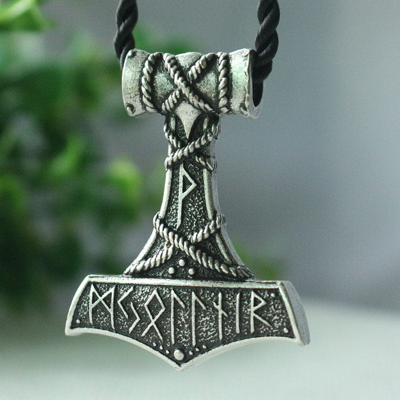 Thor's Hammer Mjolnir Amulet necklace - aleph-zero