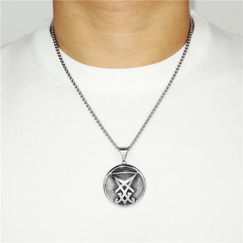 Sigil of Lucifer Seal of Satan Pendant