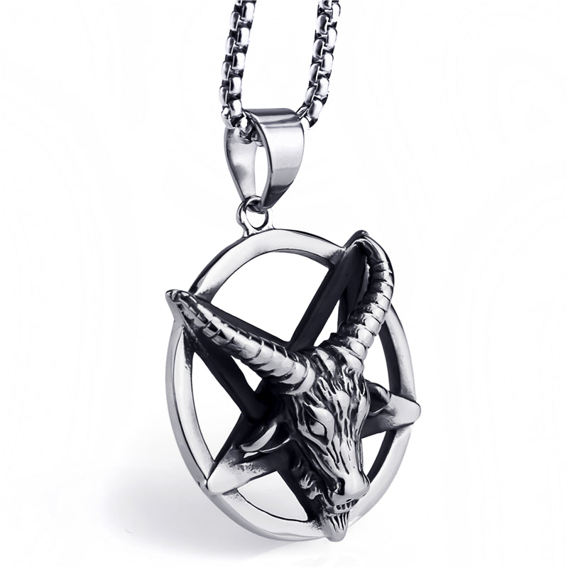 Baphomet Goat Pentagram Devil Necklace
