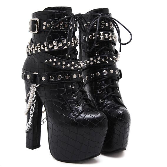 The Princess High Heels Ankle Boots