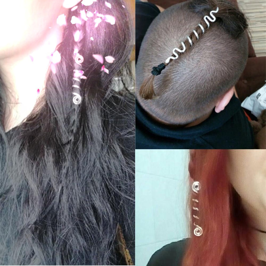 Hair Cubic Zirconia Crystal Spiral