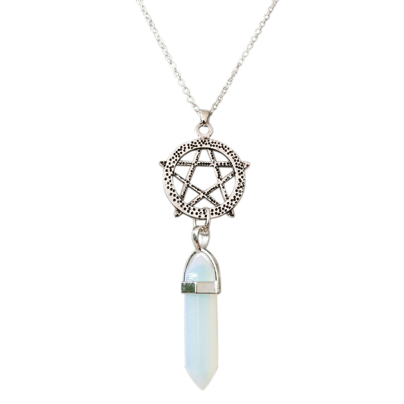 The Crystal pentagram Necklace