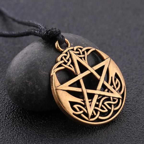 Tree of Life Wicca Pentagram Necklace
