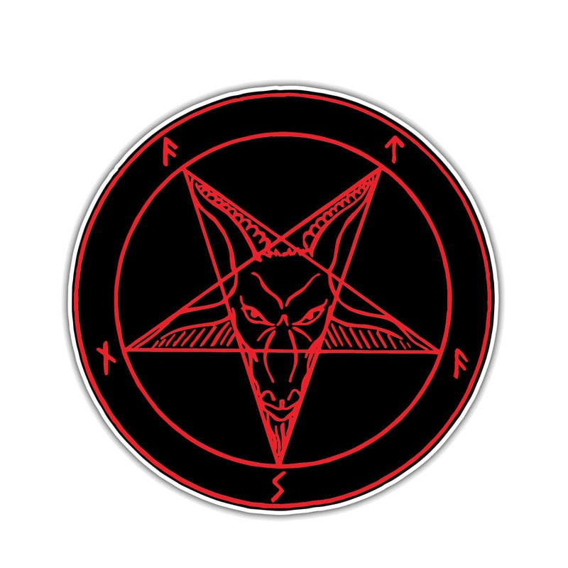 Sigil Of Baphomet Reflective Car Sticker Decal PVC