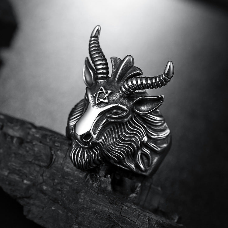 Satan Worship Baphomet ring