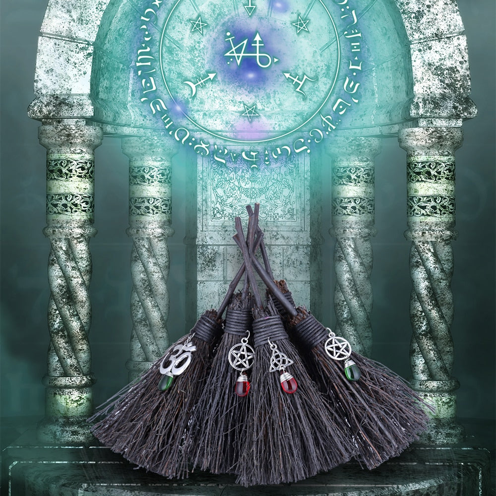 The Black Mini Wiccan Altar Besom