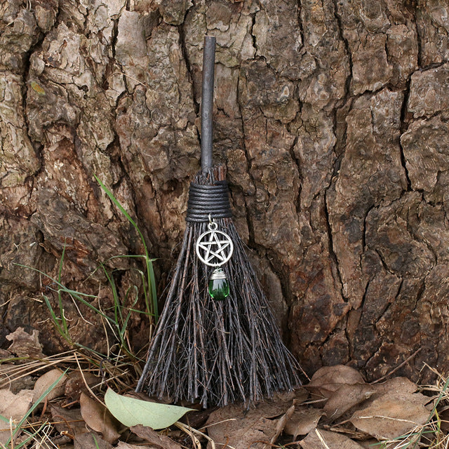 The Black Mini Wiccan Altar Besom