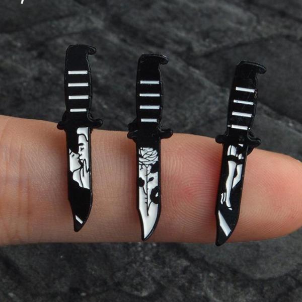 The dagger Enamel pin brooch