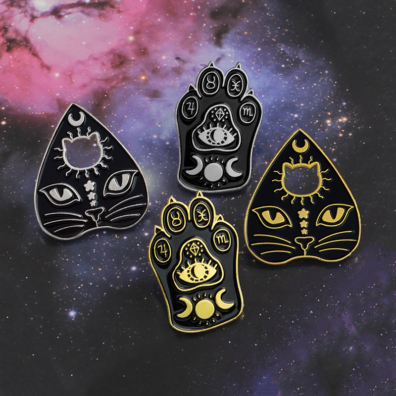 Black Cat Brooch Enamel Pin