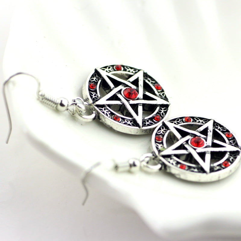 Pentagram Pentacle Earrings