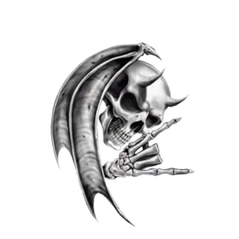 The Devil Death Skull Car Sticker  Reflective Decal PVC