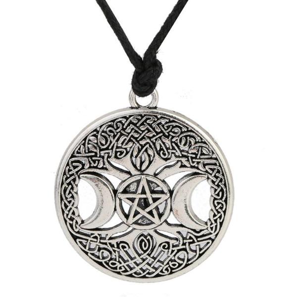 Tree of Life Yggdrasil Pentacle Pentagram Necklace