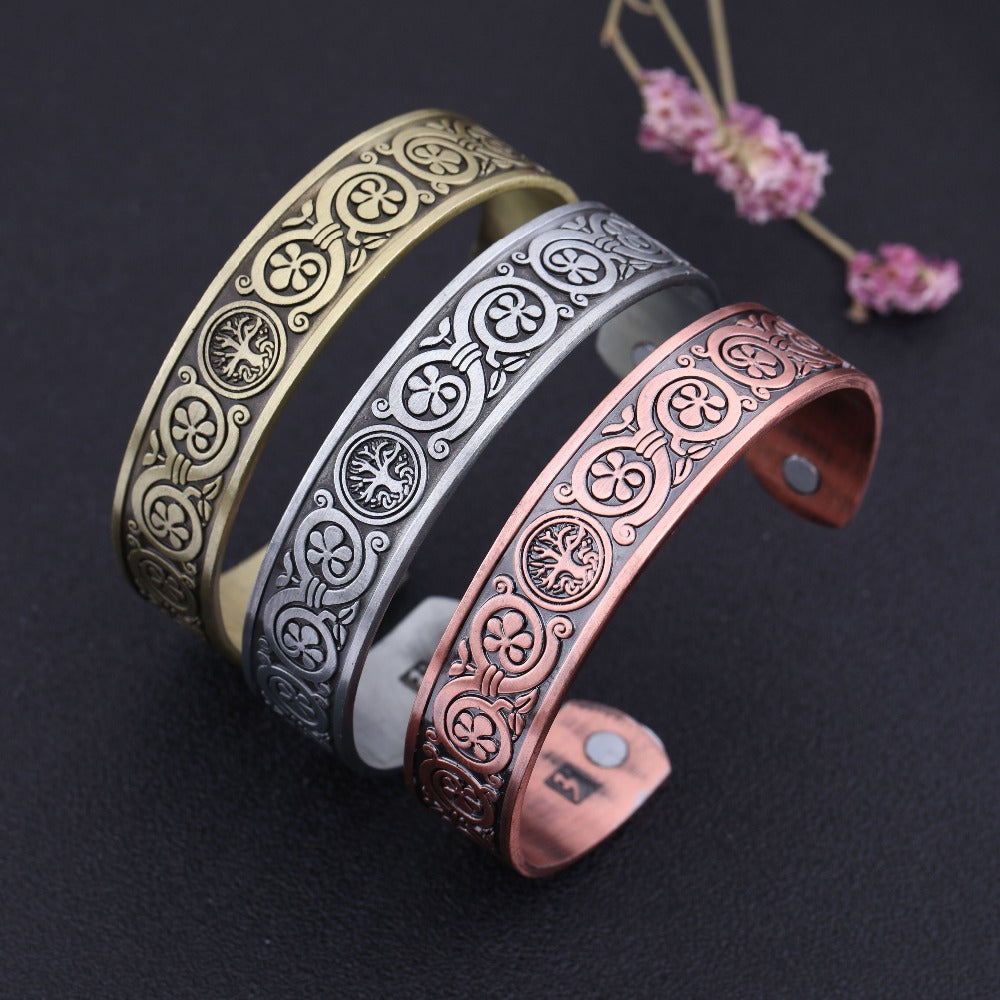 Tree of Life Magnetic Stones Bangle