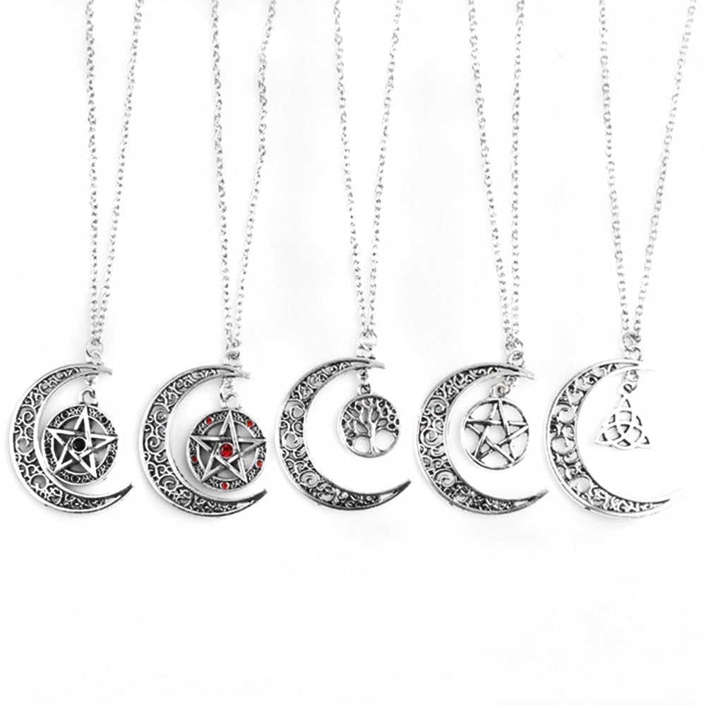 Protection Crescent Moon necklace