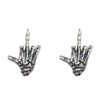 F*CK OFF Hand Stud Earring