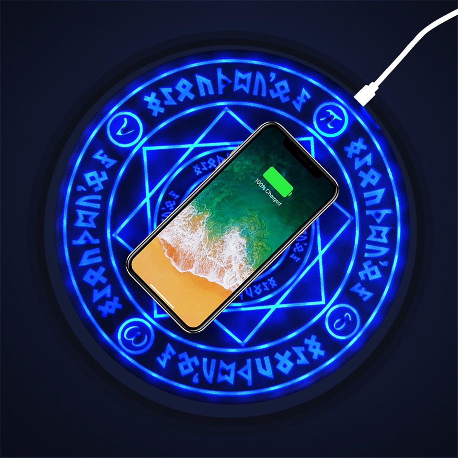 Magickal Universal Pentagram Qi Wireless   - Fast Charger