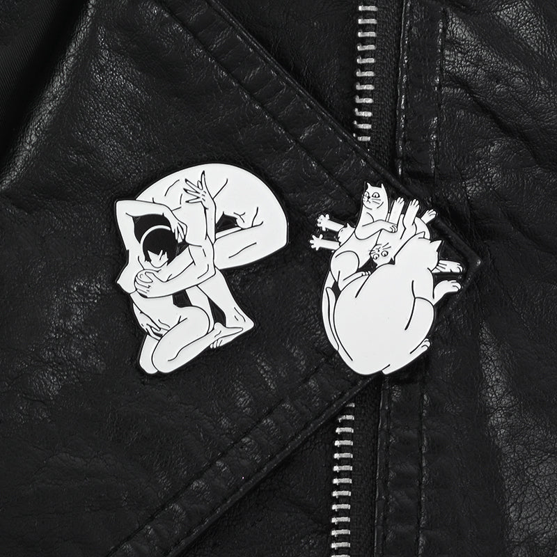 Dark Punk  Lover Enamel Lapel pin