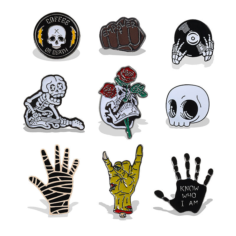 The devil hands Enamel Lapel pin