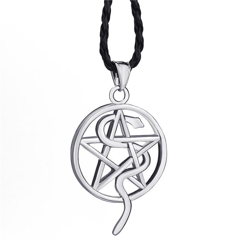 The Pentagram Ouroboros Snake Necklace